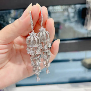 Long Aeolian Bells Tassel Earring