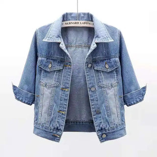 Women Loose Denim Jacket Coat