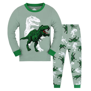 Boy Dinosaur Cartoon Pajamas Set
