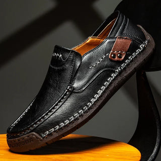 Mens Loafers Breathable Slip on Italian Driving Shoes Chaussure Homme Genuine Leather Men Handmade Casual Shoes