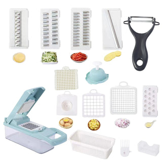 Multifunctional Vegetable  Of 16~26 Pieces  Set Food Vegetable And Fruit Slicer Grater Kitchen Household Accessories Small Tools