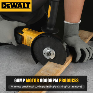 Dewalt 20V Max XR Brushless Angle Grinder - 125mm, M14 Polisher Cutting Machine Cordless Impact 20V Rechargeable Power Tool
