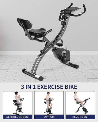 Folding Magnetic Upright Exercise Bike