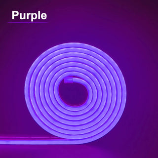 LED Neon Strip Light 6x12mm Flexible Rope Silicone Tube SMD 2835 Waterproof With 2Pin Wire 120LEDs/m For DIY Sign Home Decor