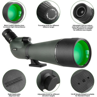 Large Field Powerful Zoom Monocular