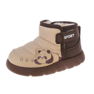 Winter Plush Boots For Children Cute Cartoon Kid's Snow Boots Outdoor Anti-slippery Boy's Girl's Cotton Shoes Warm Boots Kids