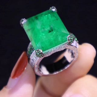 Luxury Created Gemstones Diamond Ring