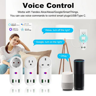 Smart WiFi Voice Control Socket Outlet