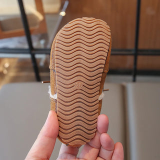 Faux Fur Winter Boots For Children Thick Warm Boy's Girl's Snow Boots Anti-slippery Kid's Plush Boots Winter Cotton Warm Shoes