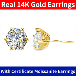 High-Quality szjinao gold earrings real