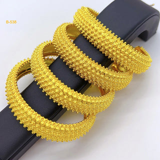 Luxury 24K Gold Balls Cuff Bangles