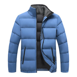 Winter Men's Warm Padded Jackets Fashion Male Stand Collar Cotton Thicken Parkas Man Windbreaker Thermal Coats Clothing