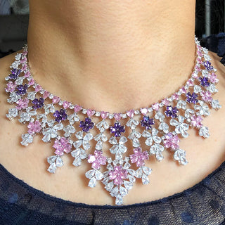 GODKI 4pcs Lucky Flower Nigerian 18k Gold Plated Dubai Bridal Wedding Jewellery Set Fashion Necklace Jewelry Sets