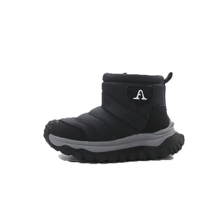 Winter Snow Boots For Children PU Leather Thick Warm Plush Boots Teenager Kid's Cotton Shoes Winter Boy's Girl's Warm Boots