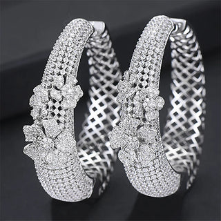 GODKI Luxury Butterfly Statement Big Hoop Earrings For Women Wedding Cubic Zircon CZ DUBAI Bridal Round Circle Hoop Earring 2019