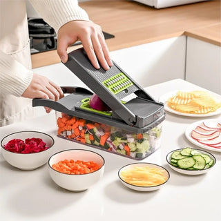 Multifunctional Vegetable  Of 16~26 Pieces  Set Food Vegetable And Fruit Slicer Grater Kitchen Household Accessories Small Tools