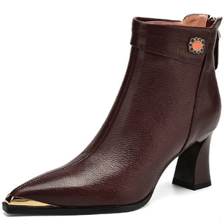 Modern Mid Heels Ankle Boots