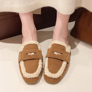 Women's Plush Warm Suede Slippers
