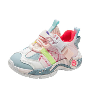 Autumn Sport Shoes For Children PU Leather Teenager Girl's Sneakers Outdoor Running Shoes For Kids Breathable Boy's Footwear