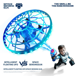 Shooting Induction RC UFO Drone With Space Sensing Gun Shooting Takeoff Landing LED Light Professional Aircraft Toys Gifts Boys