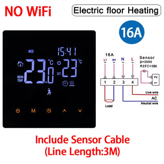 Tuya Smart Home WiFi Heating Thermostat Floor Heating TRV Water Gas Boiler Temperature Thermoregulator for Google Home Alexa