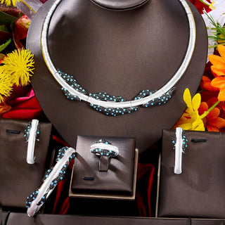 Luxury Zircon Crystal Jewelry Set