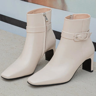 Women's Designer Buckle Ankle Boots
