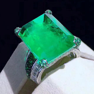 Luxury Created Gemstones Diamond Ring