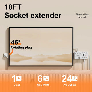 Multifunctional Three Sided Charging Socket