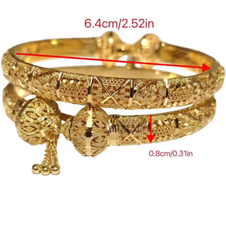 Luxury Dubai Women's Charm Bangles