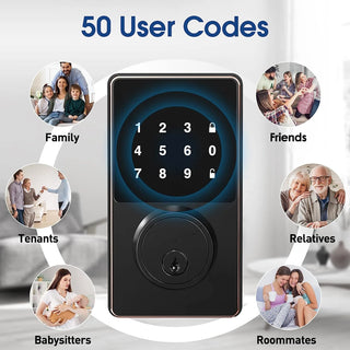 Smart Keyless Entry Deadbolt Door Lock