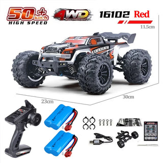 SCY 1:16 70KM/H or 50KM/H 4WD RC Car with LED Remote Control Cars High Speed Drift Monster Truck for Kids Vs Wltoys 144001 Toys