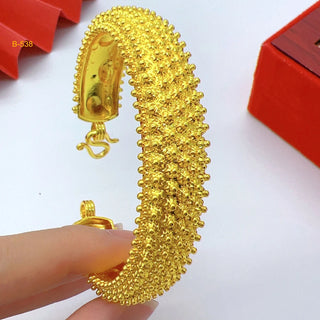 Luxury 24K Gold Balls Cuff Bangles