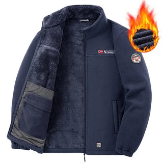 Soft Polar Fleece Jacket Men Winter Thicken Warm Camping Jacket For Tatical Outdoor Autumn Mountaining Hiking Coat Men Clothing