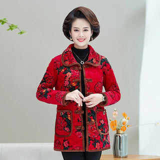 Northeast Ethnic Fleece Warm Coat