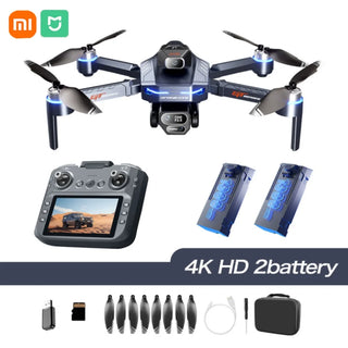 Xiaomi GT8 Drone 4K Professional HD Camera Aerial FPV Avoiding Obstacle 3Battery Large Screen Remote Control Folding RC Drone