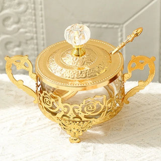 European Style Glass Sugar Bowl