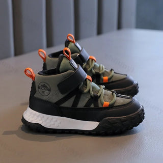 Childrens Sneakers 2025 Autumn Winter Boys Sport Shoes Girls Plush Warm Cotton Casual Shoes Studnet High Top Outdoor Ankle Boots