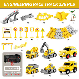 Toddler Race Tracks Construction Toy