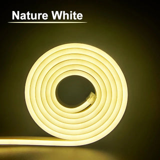 LED Neon Strip Light 6x12mm Flexible Rope Silicone Tube SMD 2835 Waterproof With 2Pin Wire 120LEDs/m For DIY Sign Home Decor