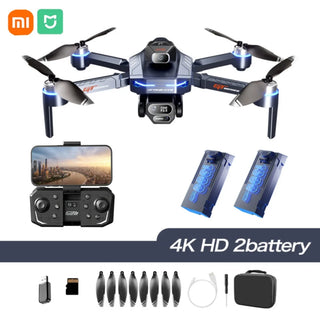 Xiaomi GT8 Drone 4K Professional HD Camera Aerial FPV Avoiding Obstacle 3Battery Large Screen Remote Control Folding RC Drone