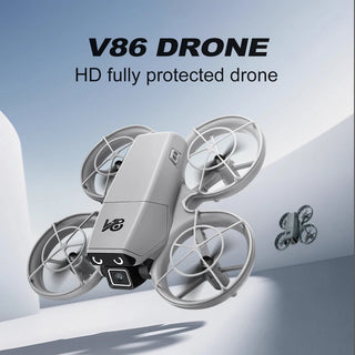 Xiaomi V86 Drone Optical Flow Positioning Quadcopter HD Dual Camera Folding Intelligent Obstacle Avoidance Remote Control Air