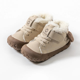 Faux Fur Winter Boots For Children Cute Cartoon Kid's Plush Boots Ergonomics Toddler Warm Boots For Boys Girls Fashion Snow Boot