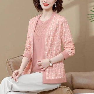 Women's Pullover Diamonds Knit Chic Tops