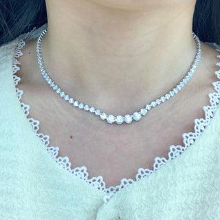 Diamond Chain Wedding Party Necklaces