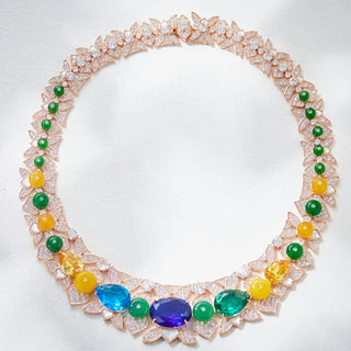 Diamond Tennis Choker Jewelry Sets