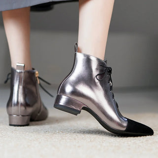 Women Genuine Leather Ankle Boots