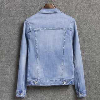 Single-Breasted Denim Jeans Jacket