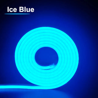 LED Neon Strip Light 6x12mm Flexible Rope Silicone Tube SMD 2835 Waterproof With 2Pin Wire 120LEDs/m For DIY Sign Home Decor