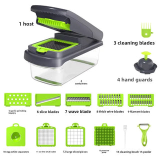 Multifunctional vegetable cutterkitchen vegetable cuttervegetable cutter, slicer, grater, vegetable cutter, silk wiping artifact